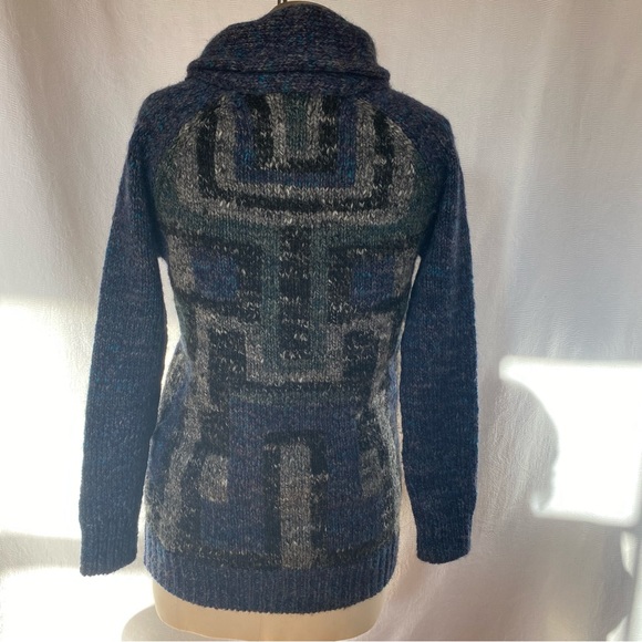 Wilfred by Aritzia XS-M zip front chunky blue/ grey cardigan/jacket - Picture 7 of 10